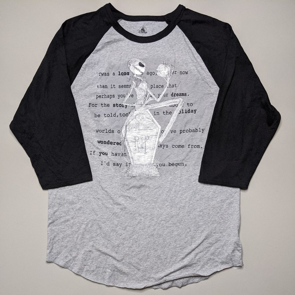 The Nightmare Before Christmas Jack Skellington Baseball Tee (XL) Disney